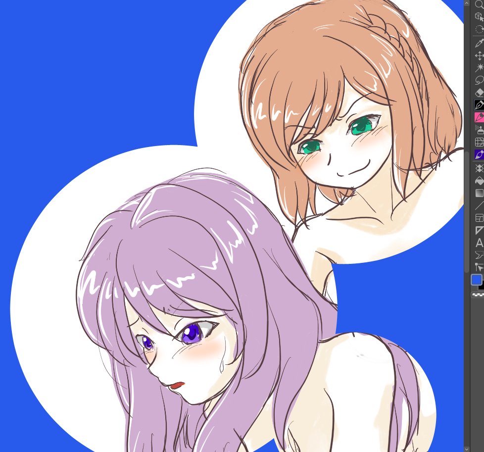 「今日もラクガキだけ(アタマイタイ…)」|ヤザマのイラスト