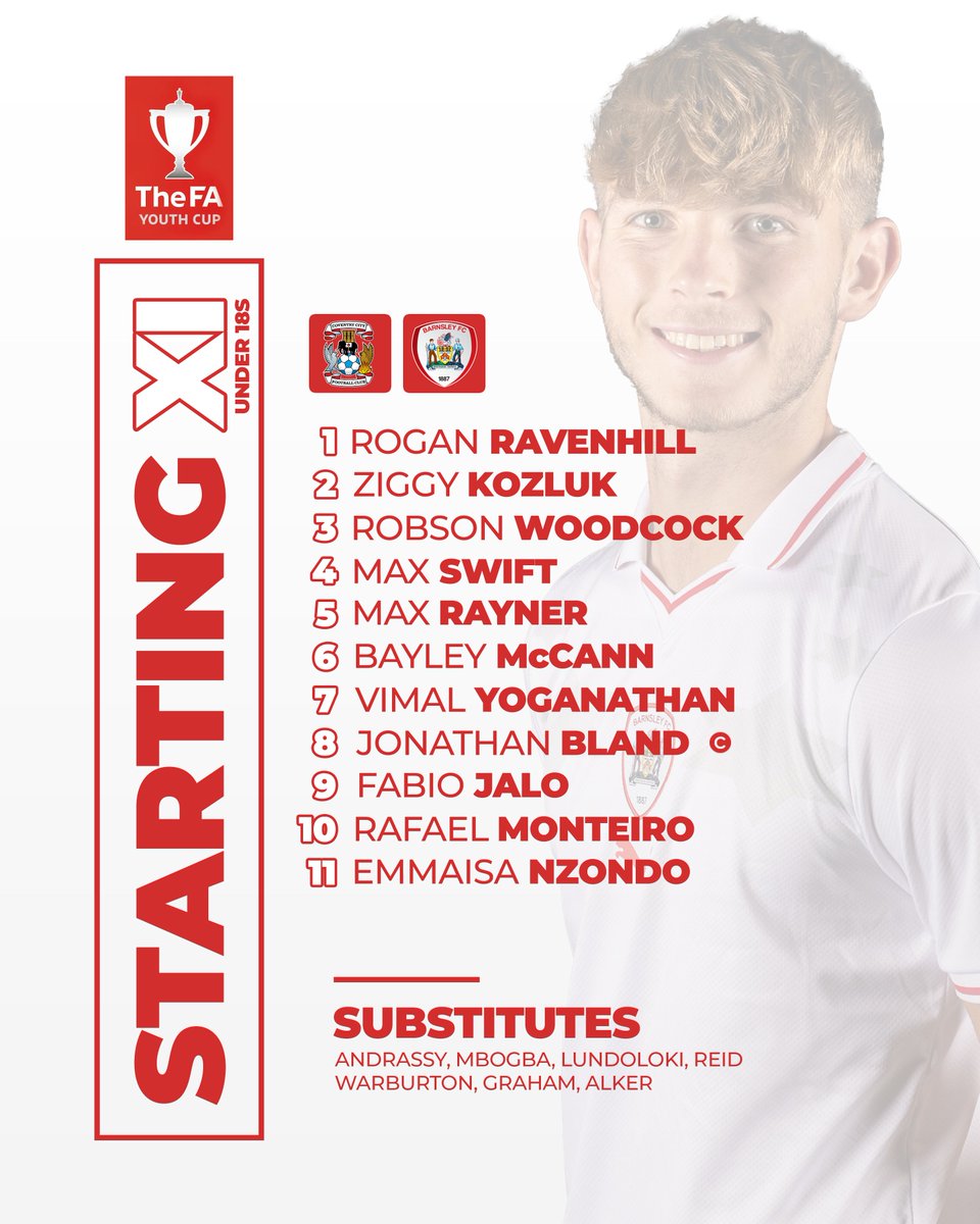 AcademyBFC's tweet photo. 📋 Here's how our U18s lineup to face Coventry City in the FA Youth Cup fourth round this evening! https://t.co/cNWCKLYwtf