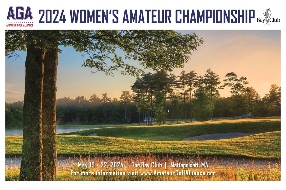 Mark your calendars for February 7th; the 2024 AGA Women's Amateur Championship will open for registration. Click the following link for information: amateurgolfalliance.org/24-womens-am/