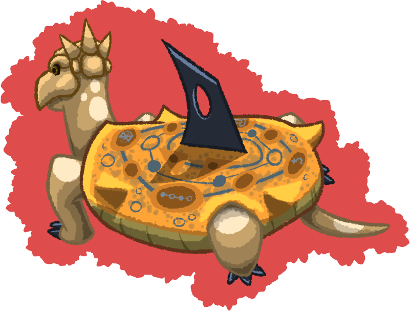 bootleg_bird's tweet photo. Monster of the Week
#3 - Sundial
"Chronortoise"
Due to its long hibernations, this ancient turtle was used as an accurate timekeeper.
#weeklymonster https://t.co/0UsCTN2b3v