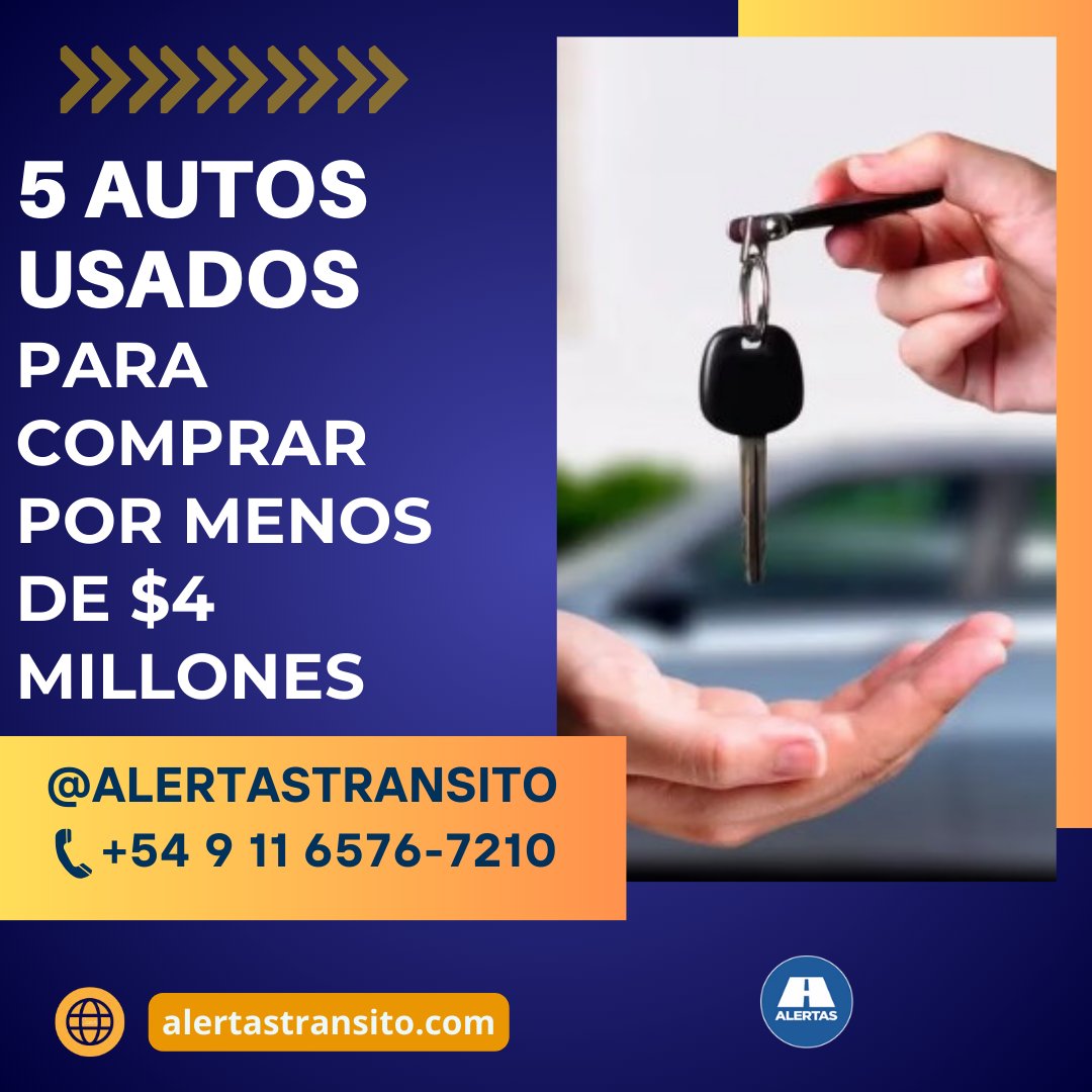 AlertasTransito's tweet image. 📢5 autos usados para comprar por menos de $4 millones 💲🚗

Te lo contamos acá 👉
alertastransito.com/2024/01/cinco-…
.
#AlertasTransito #Transito #AutosUsados