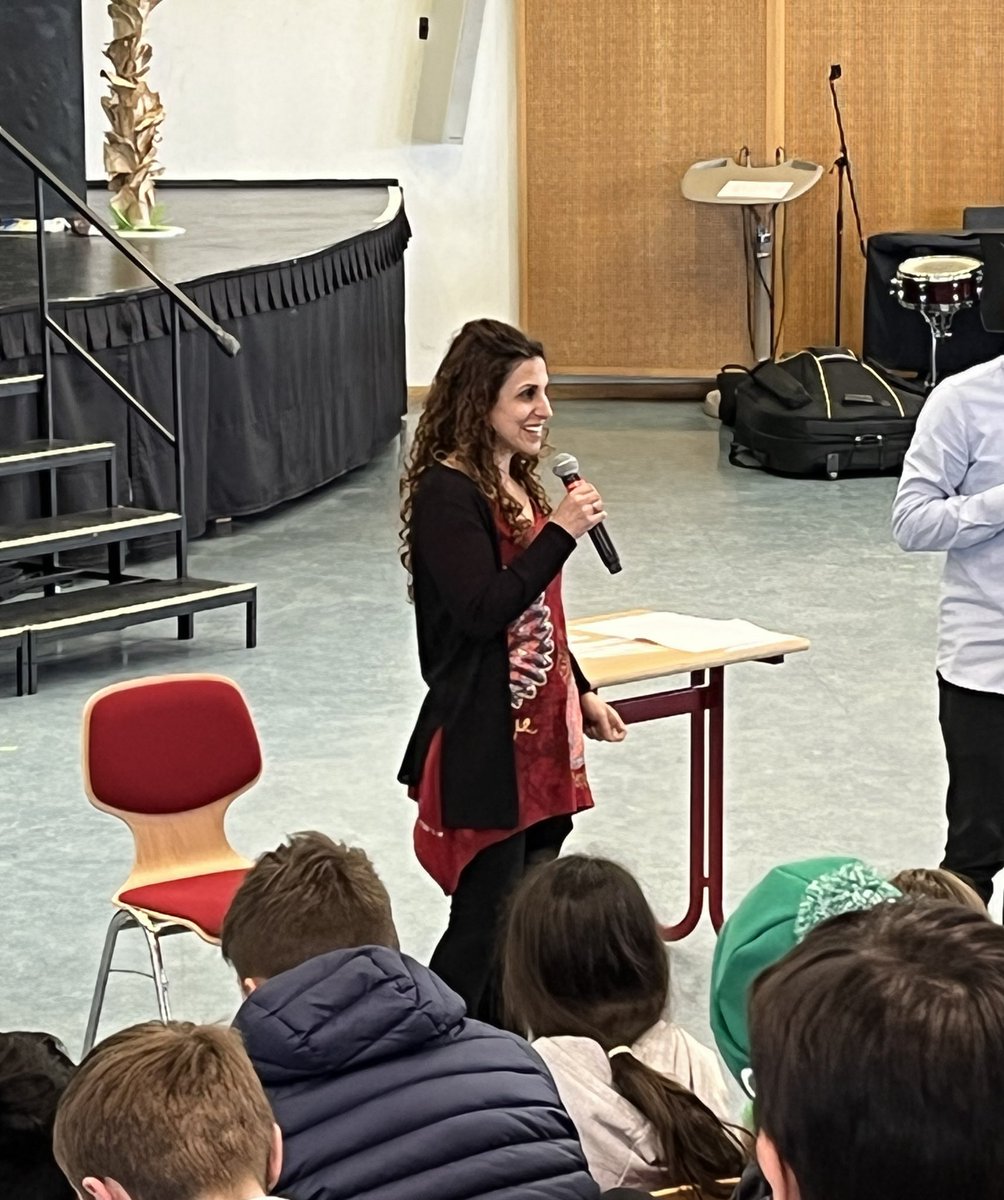 MercysBlessing's tweet photo. LUXEMBOURG: #mercysblessing in school curriculum @ International School Luxembourg for past few years. 
In 2022, film director #maytaherzadeh had Q&amp;A w/ students exploring questions re sacrifice, privilege &amp; standing up for justice.
#inspirecourageforchange https://t.co/howNjyudMd