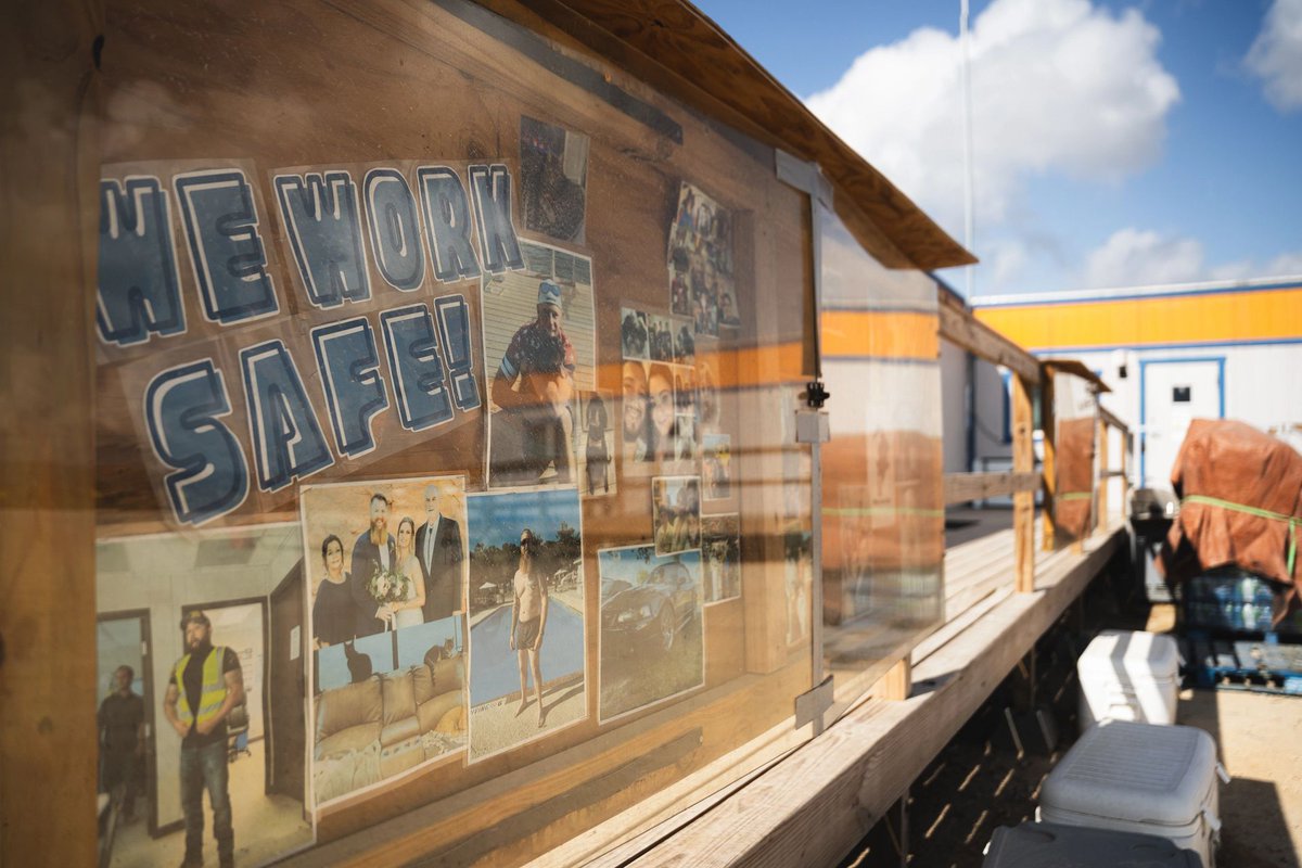 We #WorkSafely because behind every hard hat, there’s a family waiting. That's one of the reasons we’re committed to making sure our team gets back home.