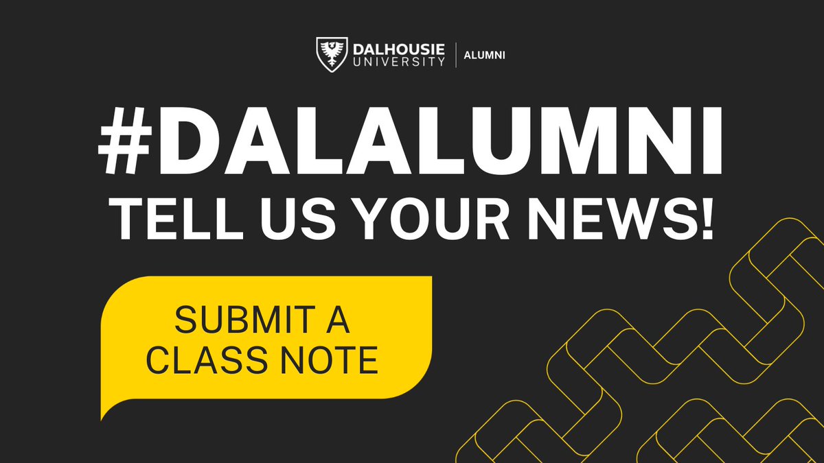 #Dalalumni, tell us your news! Do you have a career update, an exciting personal milestone, or do you want to share your latest travel news? Class notes are a great way to stay connected with your fellow alumni! Consider submitting a class note today: ow.ly/saqO50M2EVM