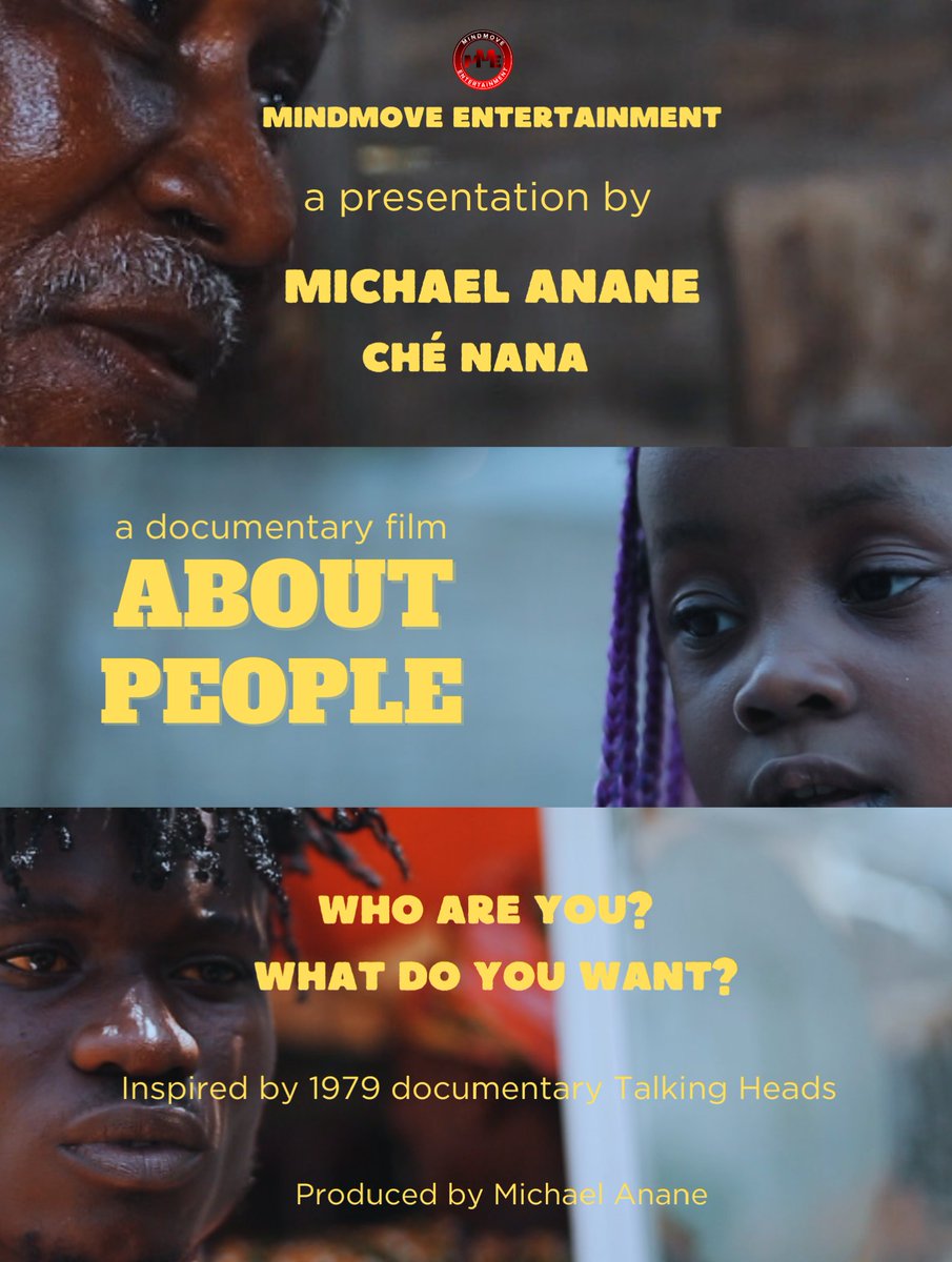 This is the official poster for my new film #ABOUTPEOPLE. Will be out soon. Directed by Myself and Ché Nana. A @MindmoveE film. Kindly Repost.