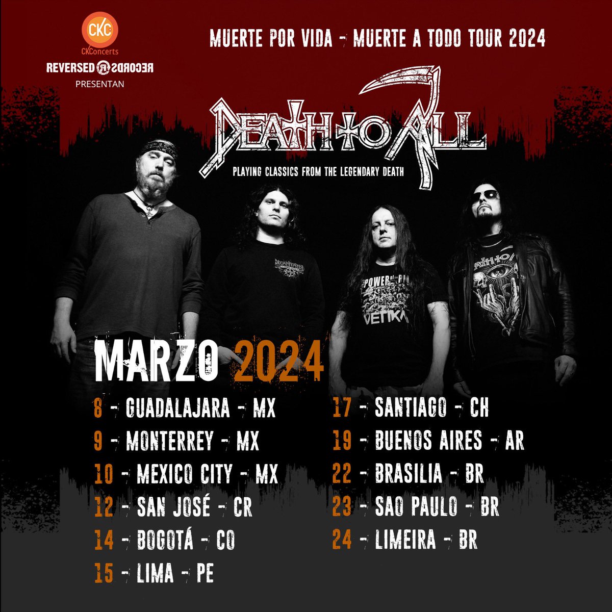 deathtoallmusic's tweet photo. #deathtoall #genehoglan #stevedigiorgio #bobbykoelble #maxphelps #death #ckconcerts #reversedrecords https://t.co/PzDHoWGOcO
