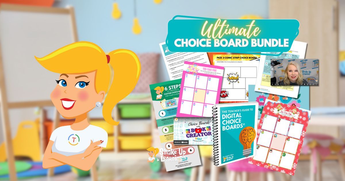 🚀 Elevate your teaching with our FREE #ChoiceBoard Bundle! ✨ Explore the world of digital choice boards, Canva & Google templates, resources, and snag a 50% OFF coupon for our AI-Powered Mini-Workshop! 🎒🔗 shakeuplearning.com/blog/ultimate-… #TCEA #FETC #TCEA24 #FETC24 #edtech #edchat