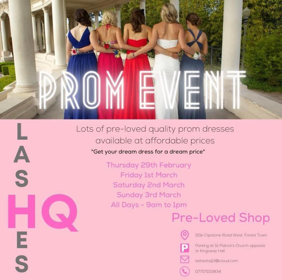 MasseyMoss's tweet photo. @nieperacademy lashes HQ prom event. Friendly team with great value dresses. https://t.co/aNzTZFL3XZ