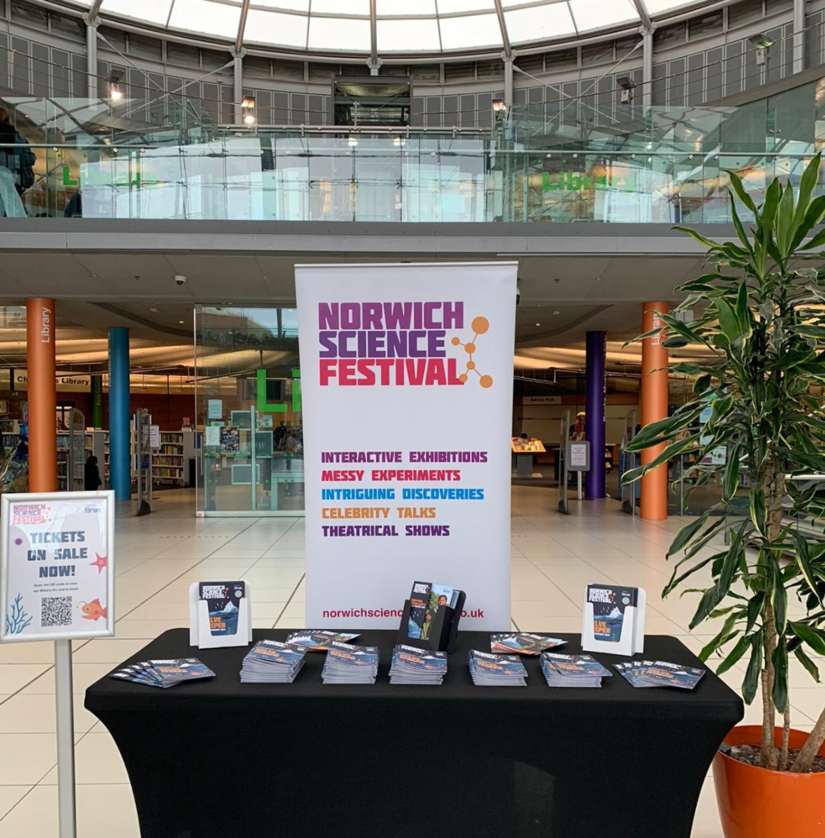 Oh wow - brochures are going out the door faster than we can keep up! ⏩ Have you picked up yours yet? 

Tickets also selling really quickly, with some eventscompletely sold out! We recommend booking early if you can 👀

#NorwichSciFest #WhatsOnNorwich #NorwichEvents
