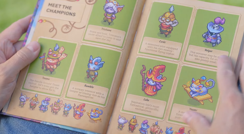 JumaraloHexCore's tweet photo. Some pages from the Bandle Tale: A League of Legends Story Art Book https://t.co/0ZgH3LnVav
