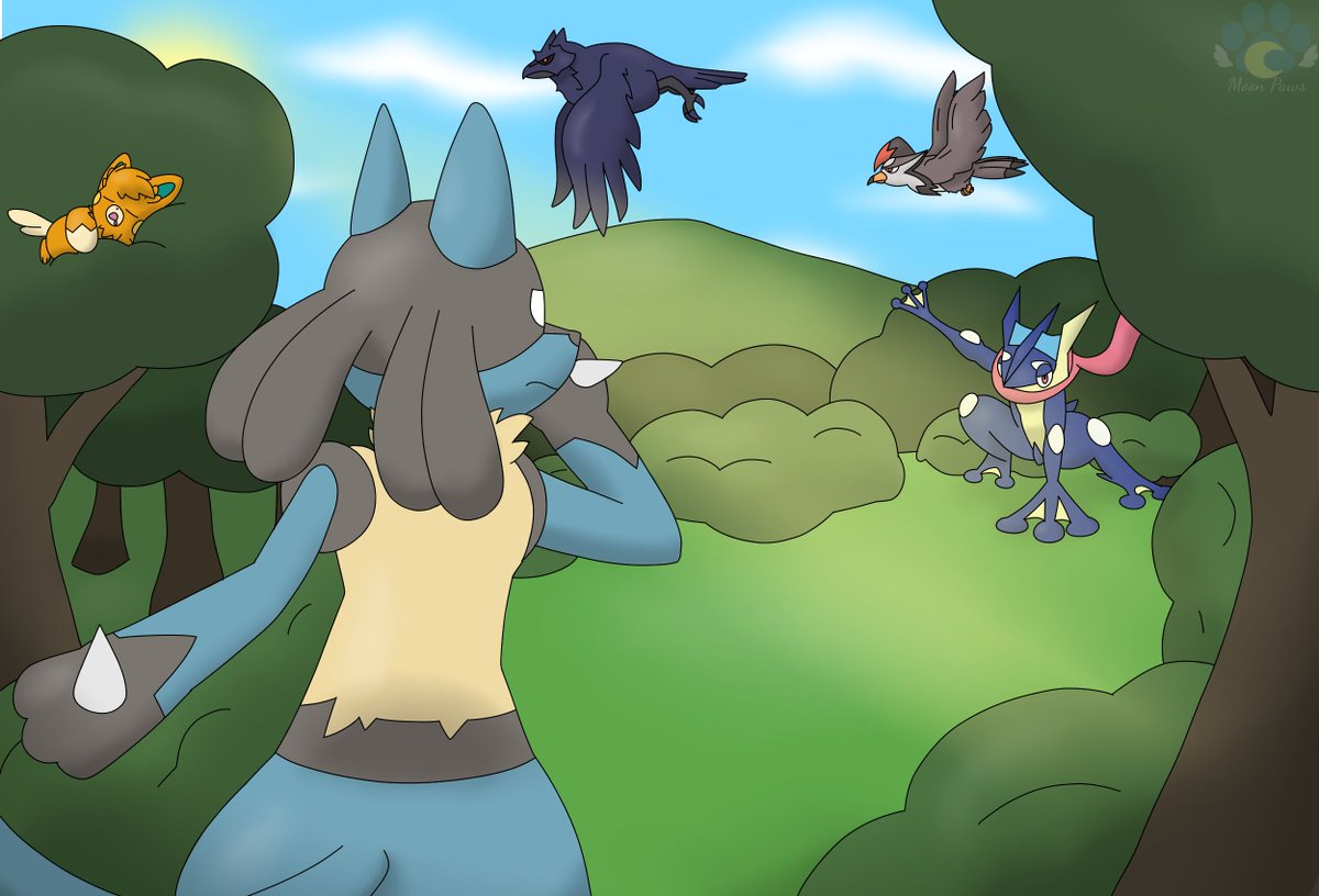 MoonPawsInka's tweet photo. The second half of the Pokemon commission that I can finally show coz the recipient has seen it XD
#pokemon #pokemonart #pokemonartist #furry #furryartist https://t.co/aQjklP3JOs