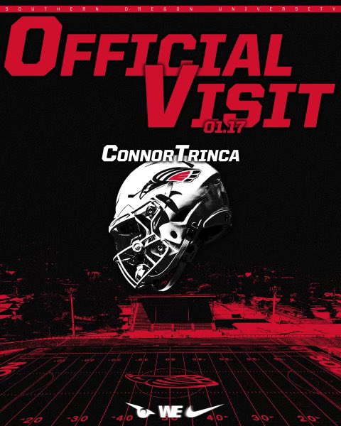 ConnorTrinca's tweet photo. Excited to be in the Ashland today‼️@NMBlackTornado @CoachVaigafa @SOU_Football @BrandonHuffman @JordanJ_ https://t.co/WZXyvbAUE4