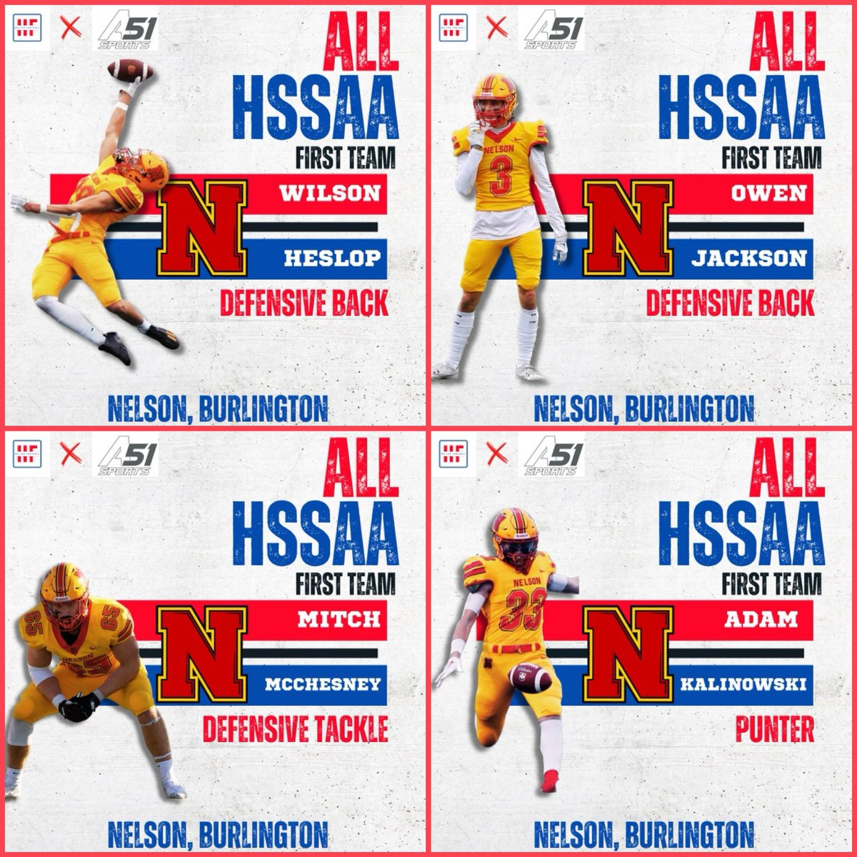 nelsonlordsftbl's tweet photo. Congratulations to all 10 Nelson Lords who were named as HSSAA All Stars by Halton Football. ⭐️🏈 https://t.co/M75CSpYXra