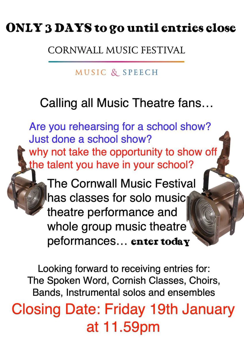 CornwallFest's tweet image. Still time to enter this year’s Festival - online via our website