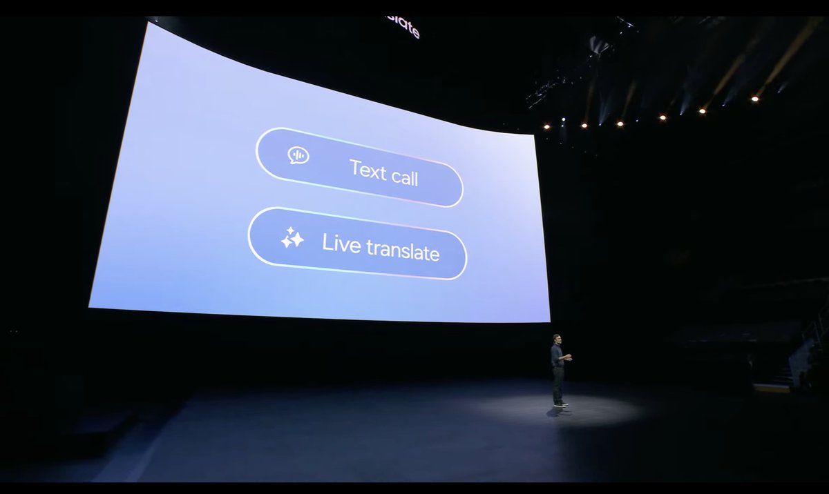 TheTechRhymes's tweet photo. Live text and speach translation using Galaxy Ai, all processing happens on device. Availible in 13 Countries on launch. #GalaxyUnpacked https://t.co/dxoN1jyWGm