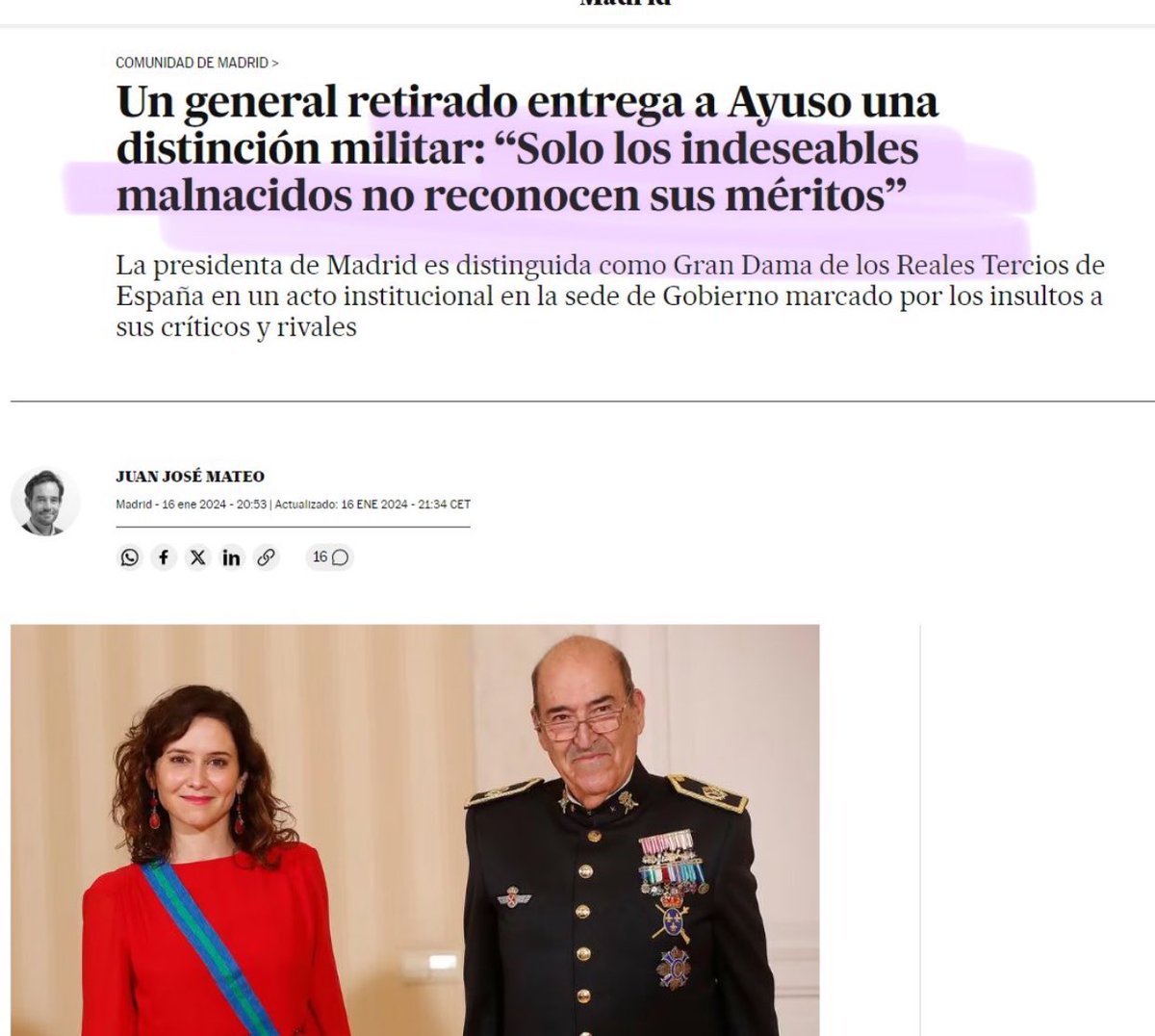 Este señor está llamando “miserables malnacidos” a los familiares de los casi 8000 ancianos a los que Ayuso dejó morir en Madrid…
😒😒😒😒😒