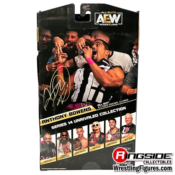 Anthony Bowens @Jazwares @AEW Unrivaled 14 SHOP NOW ➡️ Ringsid.ec/AEWUnrivaled14 #RingsideCollectibles #WrestlingFigures #AEW #Jazwares #AllEliteWrestling #AEWRampage #AEWDynamite #AEWCollision #AnthonyBowens #TheAcclaimed