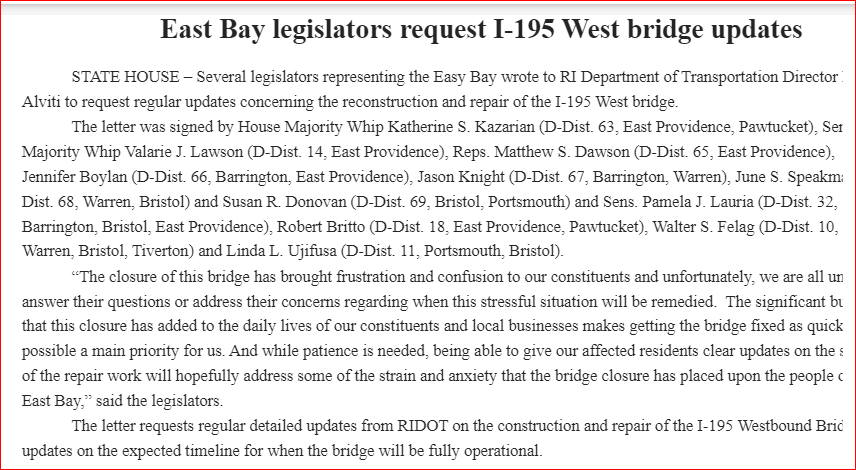 Present tense, not past tense: “The closure of this bridge has brought frustration and confusion to our constituents and unfortunately, we are all unable to answer their questions or address their concerns regarding when this stressful situation will be remedied.'