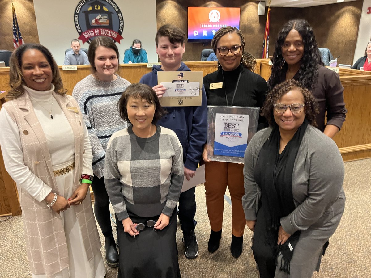 pcssdschools's tweet photo. The past 2 months, 5 schools were publicly recognized at school board meetings for their 2024 US News and World Report ranking. We're so proud of BAKER, CATO, and CHENAL ELEMENTARY, ROBINSON MIDDLE and ROBINSON HIGH for their hard work and accomplishments! #pcssdproud #serveall https://t.co/At3AtDcpk0