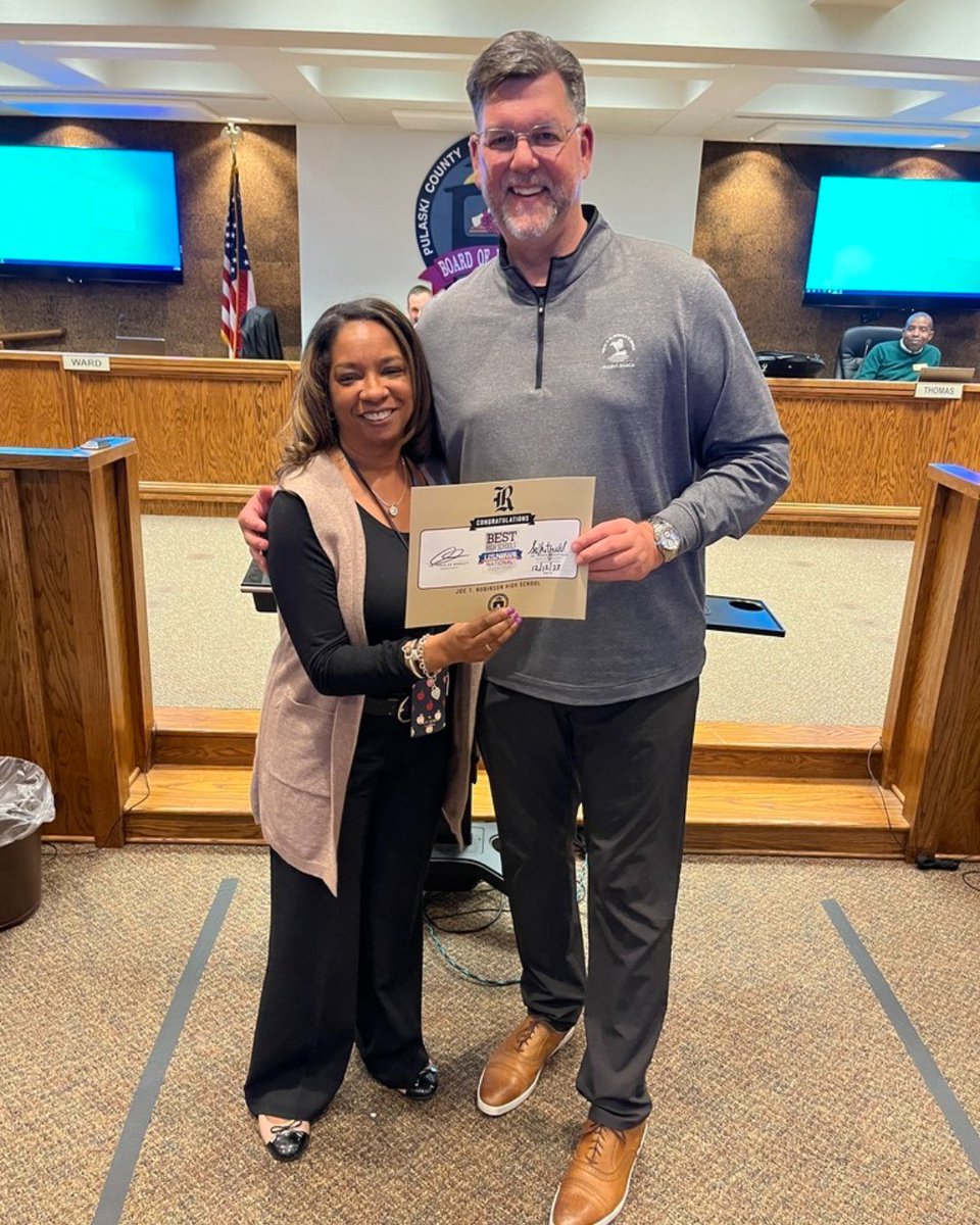 The past 2 months, 5 schools were publicly recognized at school board meetings for their 2024 US News and World Report ranking. We're so proud of BAKER, CATO, and CHENAL ELEMENTARY, ROBINSON MIDDLE and ROBINSON HIGH for their hard work and accomplishments! #pcssdproud #serveall