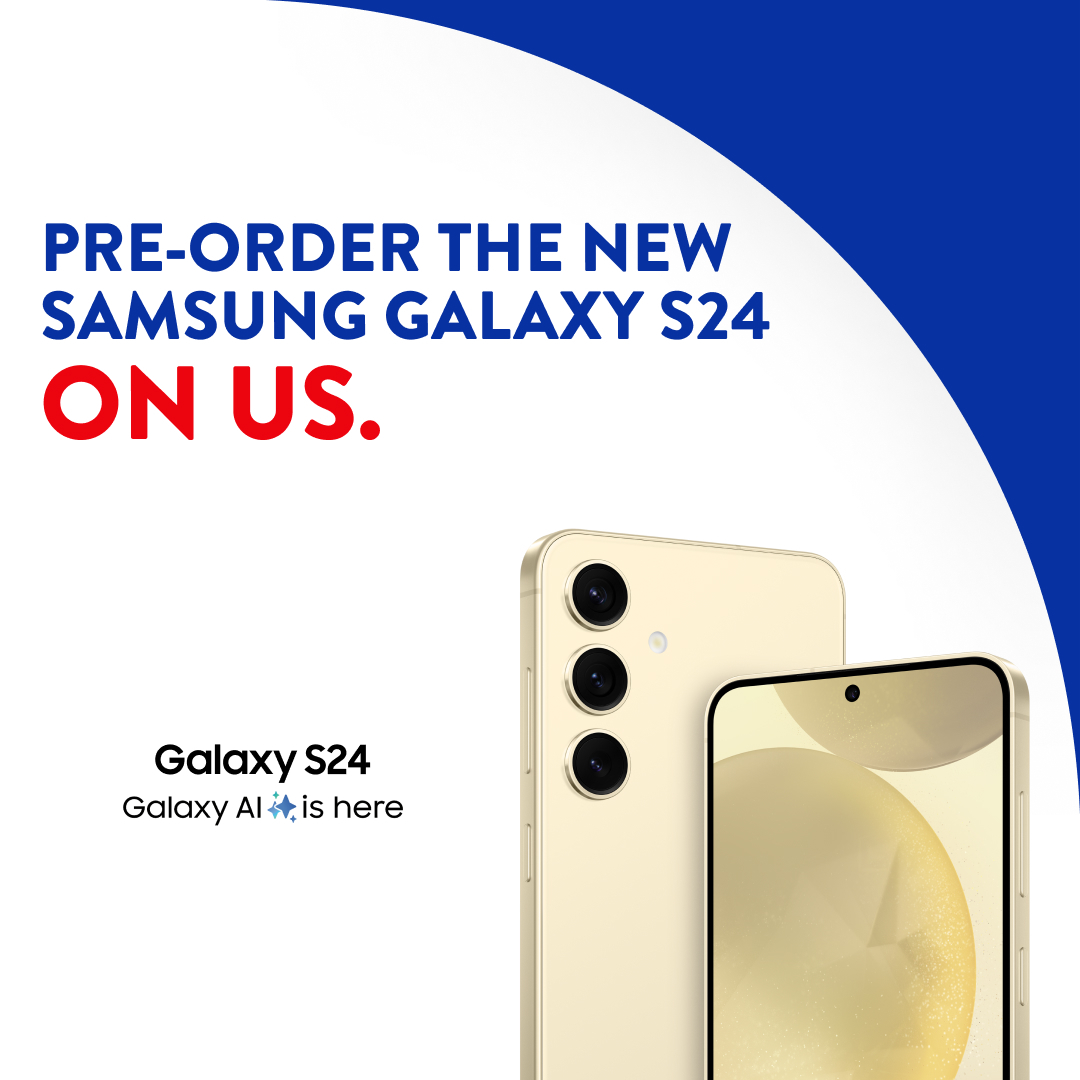 Better ✅ Faster ✅ Inspire more connection in 2024 with the new AI Live Translate and Circle to Search features in your back pocket. Pre-order the Samsung Galaxy S24 by 1/30 and get double the storage on us. Terms apply. bit.ly/48x0bdc