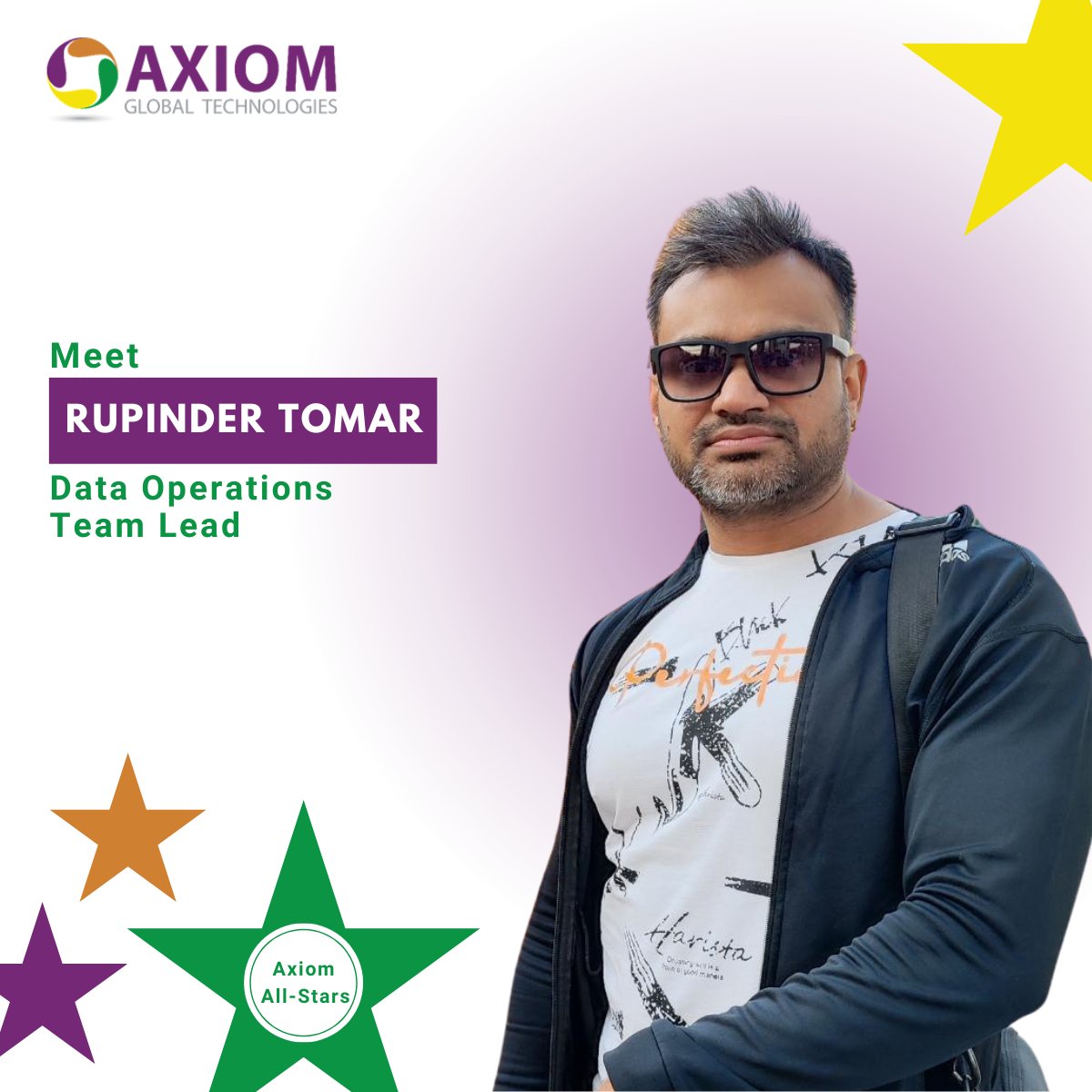Axiom_Global's tweet photo. Meet ⭐Rupinder Tomar⭐
Rupinder's 7.5 years of dedication and leadership have set a stellar standard. From managing projects with precision to fostering a healthy work-life balance, he's a true asset to the Axiom family!
Read more here: https://t.co/862lWPOMWr
#AxiomAllStars https://t.co/zJAFeytTKE