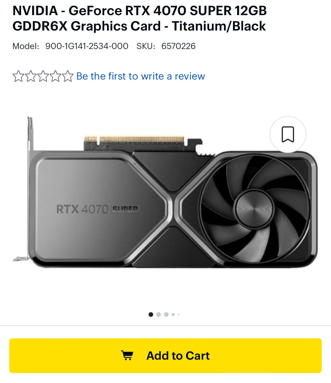 NVIDIA GeForce RTX 4070 SUPER 12GB GDDR6X Graphics Card Titanium/Black  900-1G141-2534-000 - Best Buy