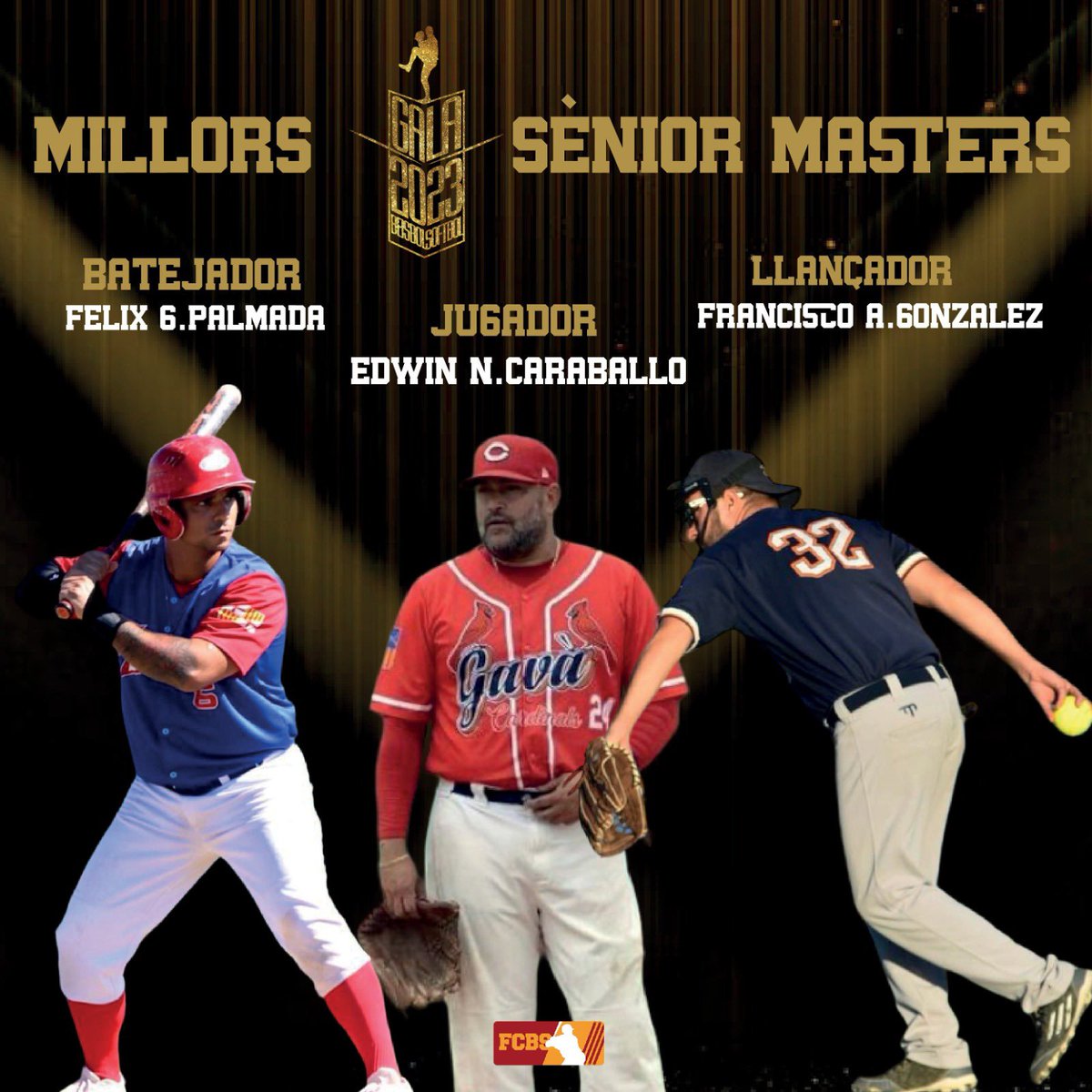 FCBeisbolSofbol's tweet photo. 🏆 VIII Gala FCBS 2023 🏆
🏅 Premiades 🥎🏅
M.llanç SènDH-B.Alonso
M.batejadora SènDH-S.Ledezma
MVP SènDH-C.Segura
M.llanç Sèn1a-A. Villanueva
M.batejadora Sèn1a-D.Fernandez
MVP Sèn1a-L.Parron
M.llanç Sub18-S.Mendozza
M.batejadora Sub18-N.Bordanoba
MVP Sub18-V.Figueredo https://t.co/qaaAPBEqW2