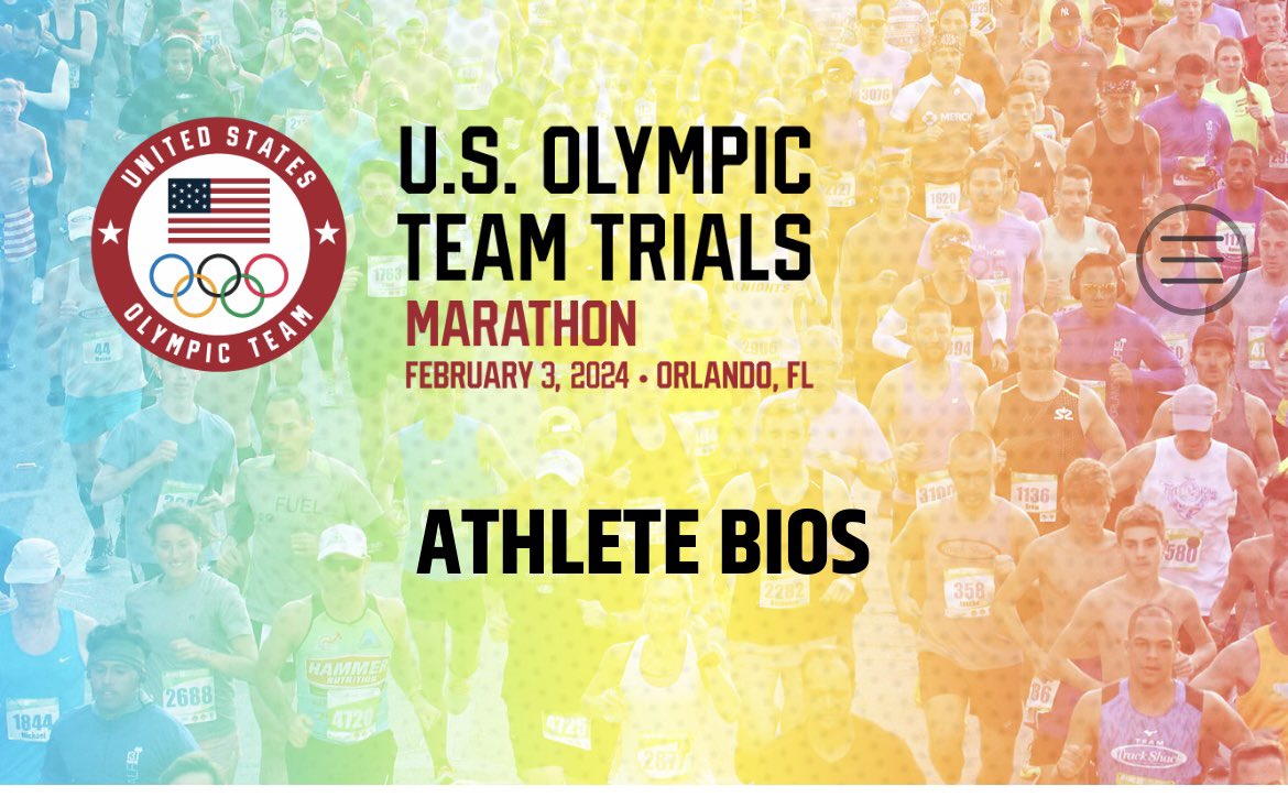 Starting to get very excited about 2024 Marathon @USAOlympicTrial Feb 3

Check out athlete bios here and h/t @des_linden for highlighting the website on her podcast 

orlando2024trials.com/athletes/