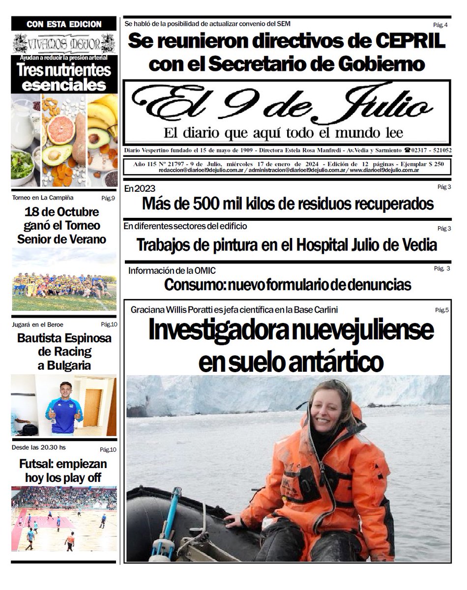 diario9dejulio's tweet photo. 🗞️La tapa de hoy https://t.co/XzNvbIcIJT