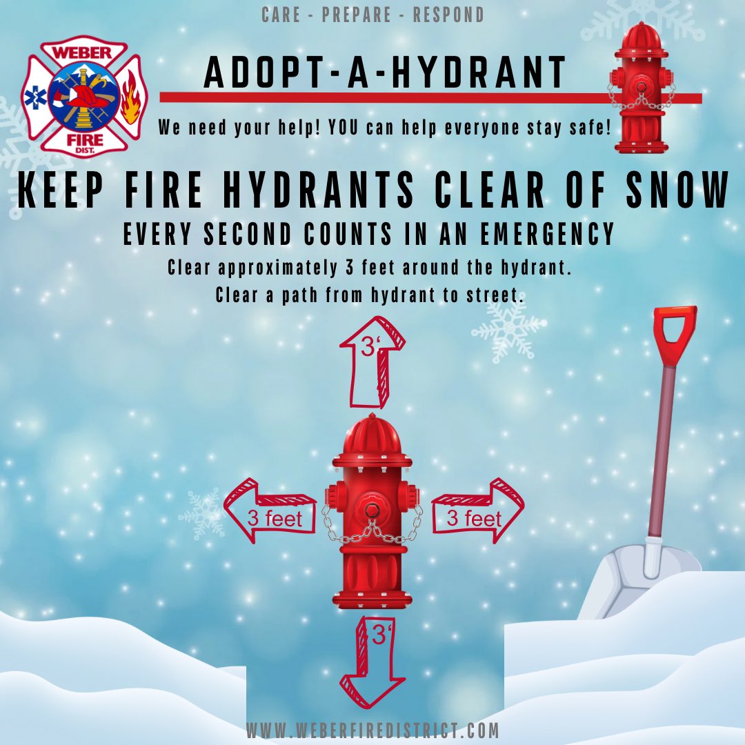 Jack Frost is giving us a wintry embrace. So channel your inner snowplow and stay safe. If driving give extra time, reduce speed, &amp; increase distance. Clear snow away from hydrants, vents, &amp; meters. Check on family &amp; neighbors, lend a hand if possible. Stay warm &amp; safe! ~WFD