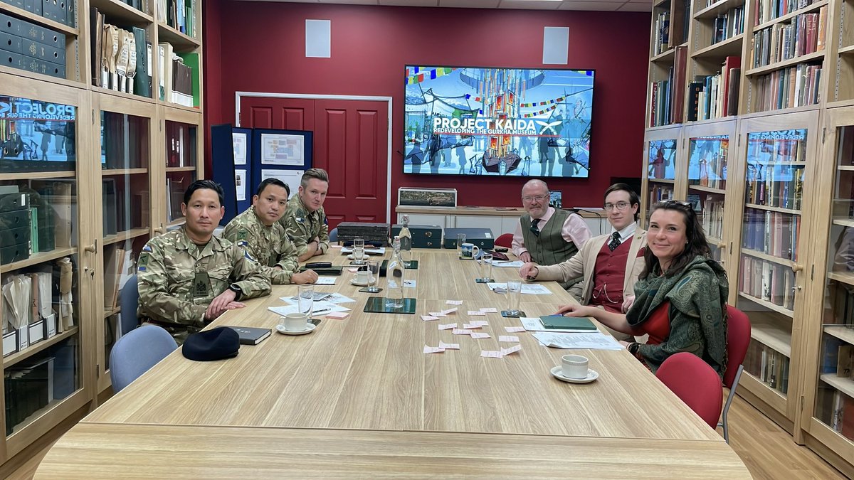 Comd, GM and RSM QG SIGNALS paid a visit to the Gukhha Museum team in Winchester to foster a collaborative working environment where both teams could support each other in preserving and promoting the heritage, history, and ethos of the Gurkha Soldier, Paltan, and Bde of Gurkhas.