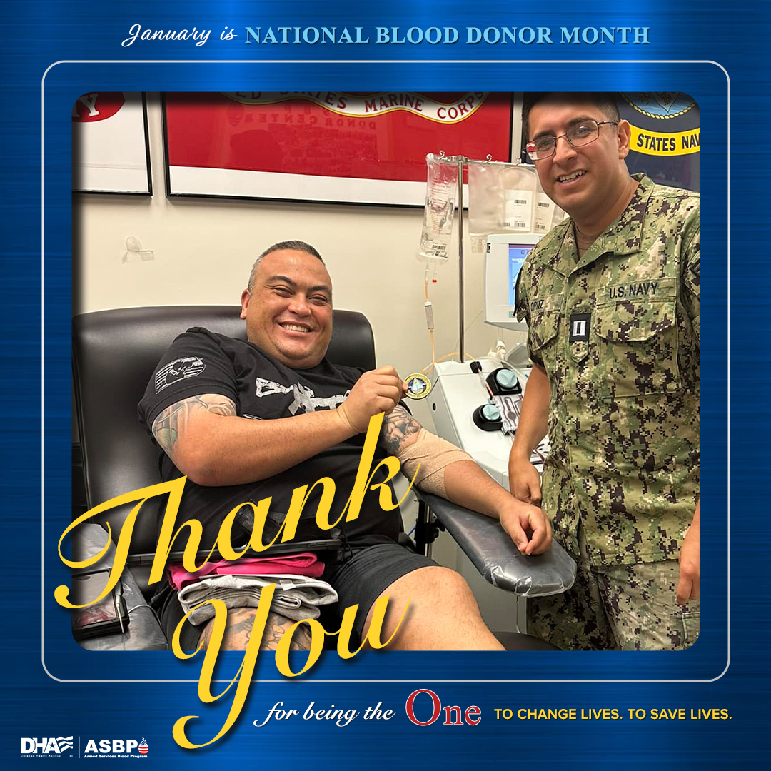 Today, we celebrate the long-time donors who consistently take their time to donate.

Your dedication to supporting our military family in need is truly inspiring.

Thank you for being a big part of changing lives and saving lives!

#NationalBloodDonorMonth #NBDM #ASBP