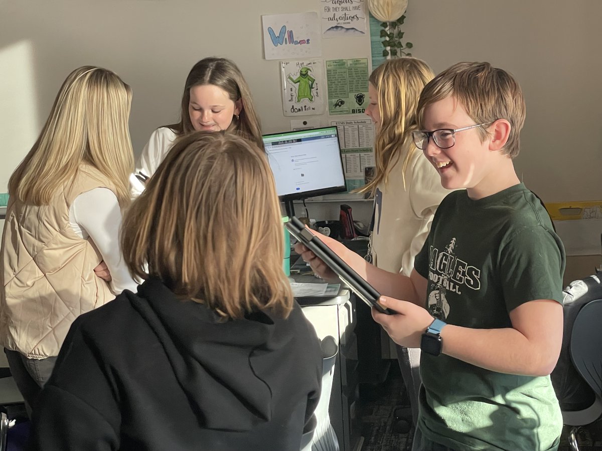 joncourtneylsr7's tweet image. ✨Started today with Mrs. W's ELA students using @CanvaEdu to create images with AI. From there, students guessed at others' prompts, then shared their images in a @Schoology discussion. Tomorrow, they'll use these images for creative writing! @WhitneyMorehead #4Cs #r7c2l #The4Cs