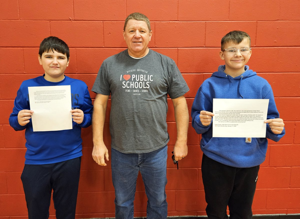 HPCSTORM's tweet image. The #HPCStorm students also want to highlight Mr. Tom Hofmann, the agricultural and industrial technology educator, for I ❤️ Public Schools Day 2024 #ILovePublicSchools #RootedNE #GrownforSuccess