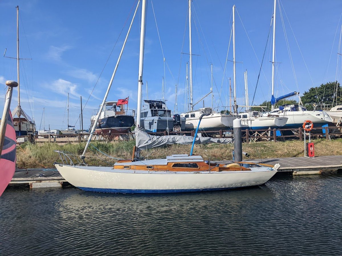 Who wants a free boat? It's classy too. This poor Folkboat has no one to love her and will be broken up very soon, unless she can find a home. Let me know and I'll put you in touch with the owner - but don't be long. Seconds count! She's in Southampton.