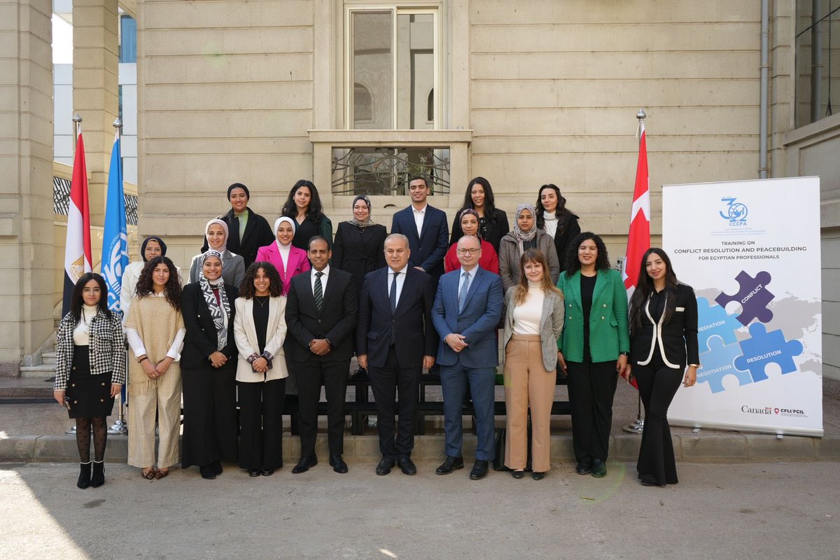 #CCCPA is delighted to be conducting a series of foundational courses on #ConflictResolution &amp; #Peacebuilding tailored for #Egyptian Professionals aspiring to be peacebuilders from 15-18 Jan with the support of 🇨🇦