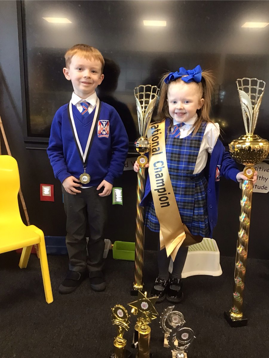 Celebrating success! 🏅🏆Well done to our P1b  pupils who have worked hard and practised lots to earn medals and trophies for Tae Kwon-do and Dancing. Fantastic! #celebratingsuccess #widerachievement