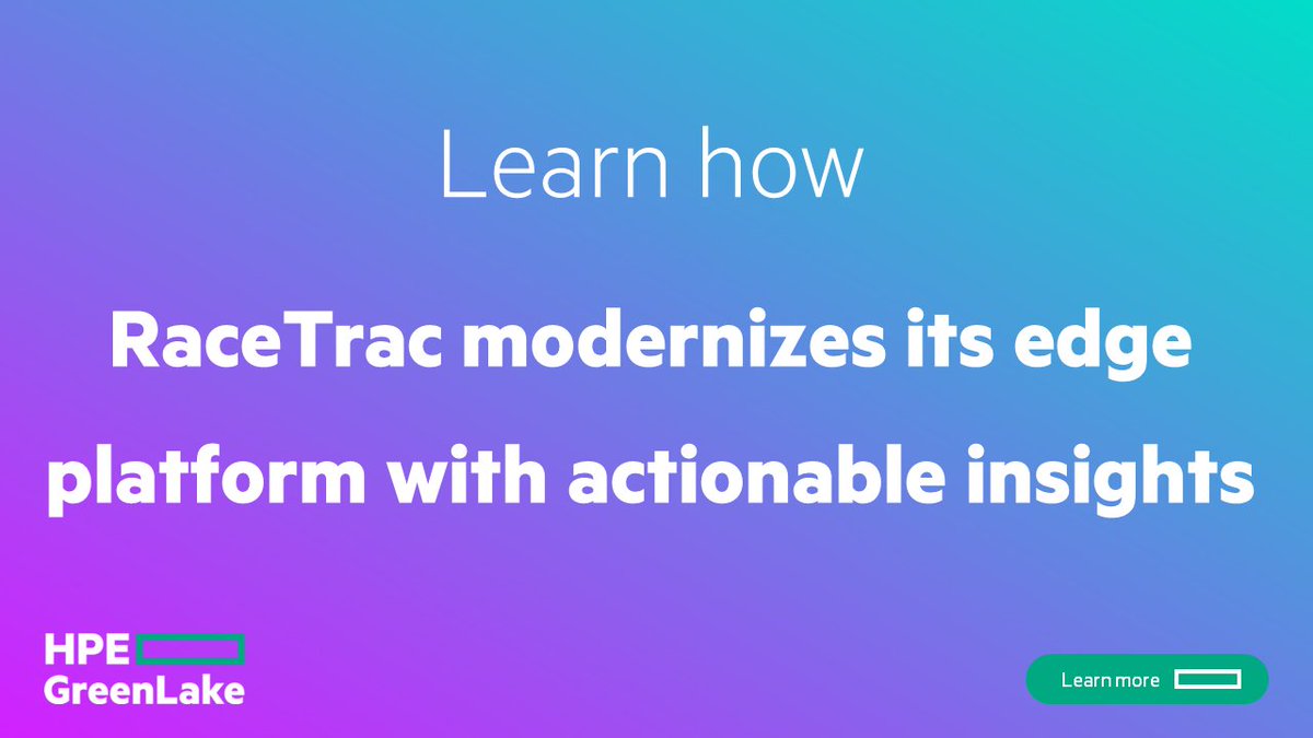 HPE_Compute's tweet image. RaceTrac teamed with HPE to modernize the edge platform that supports their “Store of the Future” initiative. By enabling data analytics at the edge in their 750 stores, #RaceTrac can leverage insights to keep customers coming back. #HPECompute hpe.to/6014rzBjr