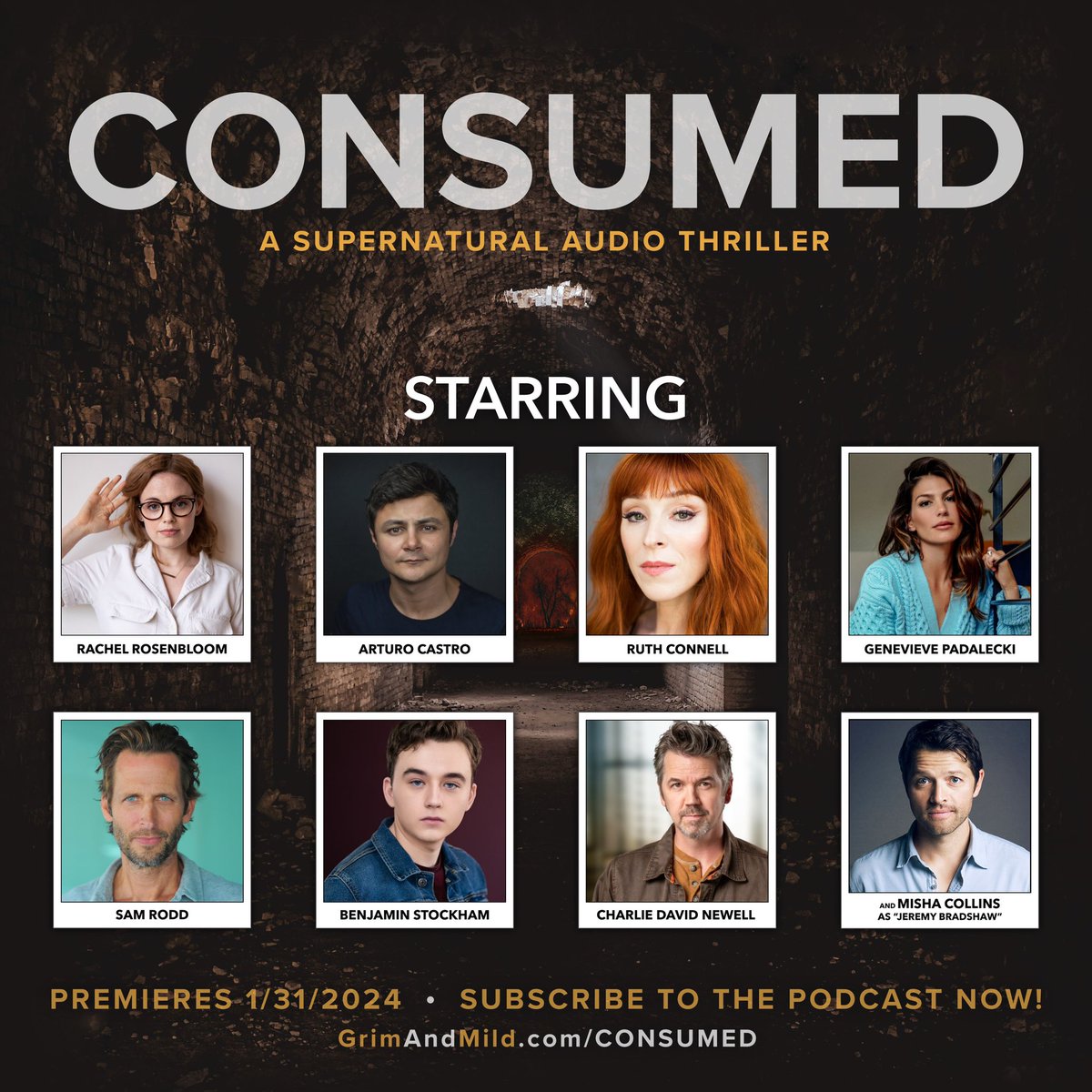 It’s here! 

The trailer for my brand new supernatural fiction podcast, starring Rachel Rosenbloom, Arturo Castro, Ruth Connell, Genevieve Padalecki, and more. 

This is CONSUMED.

Learn more, hear the trailer, and SUBSCRIBE NOW: grimandmild.com/consumed