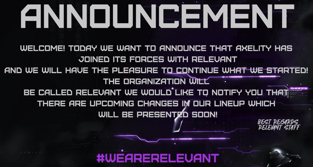 Relevant Esport tweet media