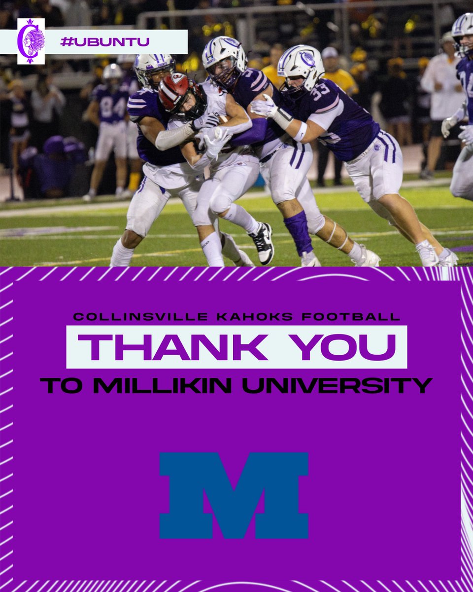 Collinsville Kahok Football (@kahokgridiron) on Twitter photo Thank you to <a href="/Primeminister7/">toriano williams</a> and <a href="/MU_BigBlueFB/">Millikin Football</a> for stopping by today to talk to some of our seniors about college and playing football at the next level! #RecruitTheKahoks Thank you to <a href="/Primeminister7/">toriano williams</a> and <a href="/MU_BigBlueFB/">Millikin Football</a> for stopping by today to talk to some of our seniors about college and playing football at the next level! #RecruitTheKahoks