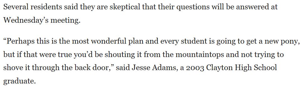 TheIvyExile's tweet photo. I finally made my hometown paper, regarding the biggest scandal to hit St. Louis county schools in years. @stltoday @blythebernhard @sarahfenske @WendyWieseKTRS #clayton #caleres #Scandal
https://t.co/6MLyal59KP https://t.co/dCeKZ8teEe