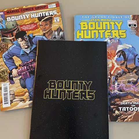 Today, Star Wars: Bounty Hunters #42, the last issue in a 4-year run, has come out on this planet. I am grateful to @Marvel & @Lucasfilm for giving me this opportunity. I wrote a goodbye letter at the end of the issue ... 1/