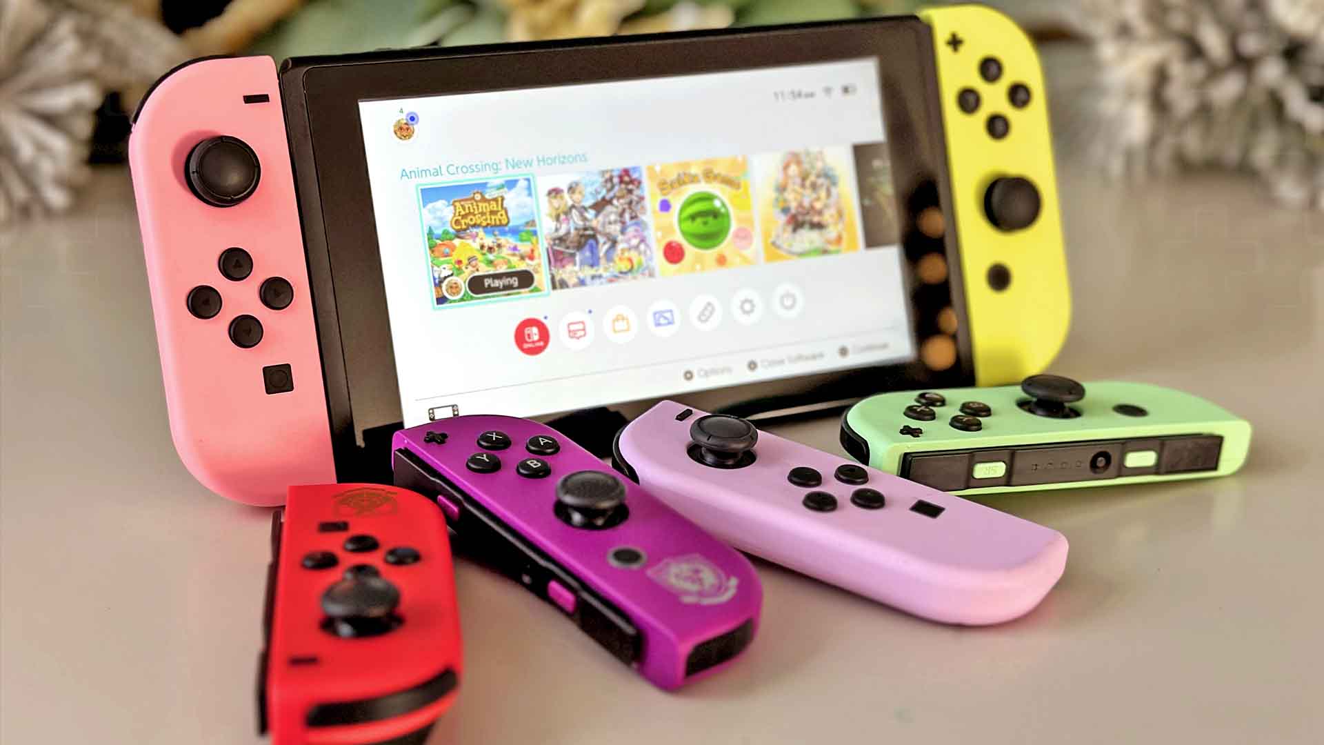 Nintendo Switch Joy-Con Controllers (Animal Crossing: New Horizons) for Nintendo  Switch