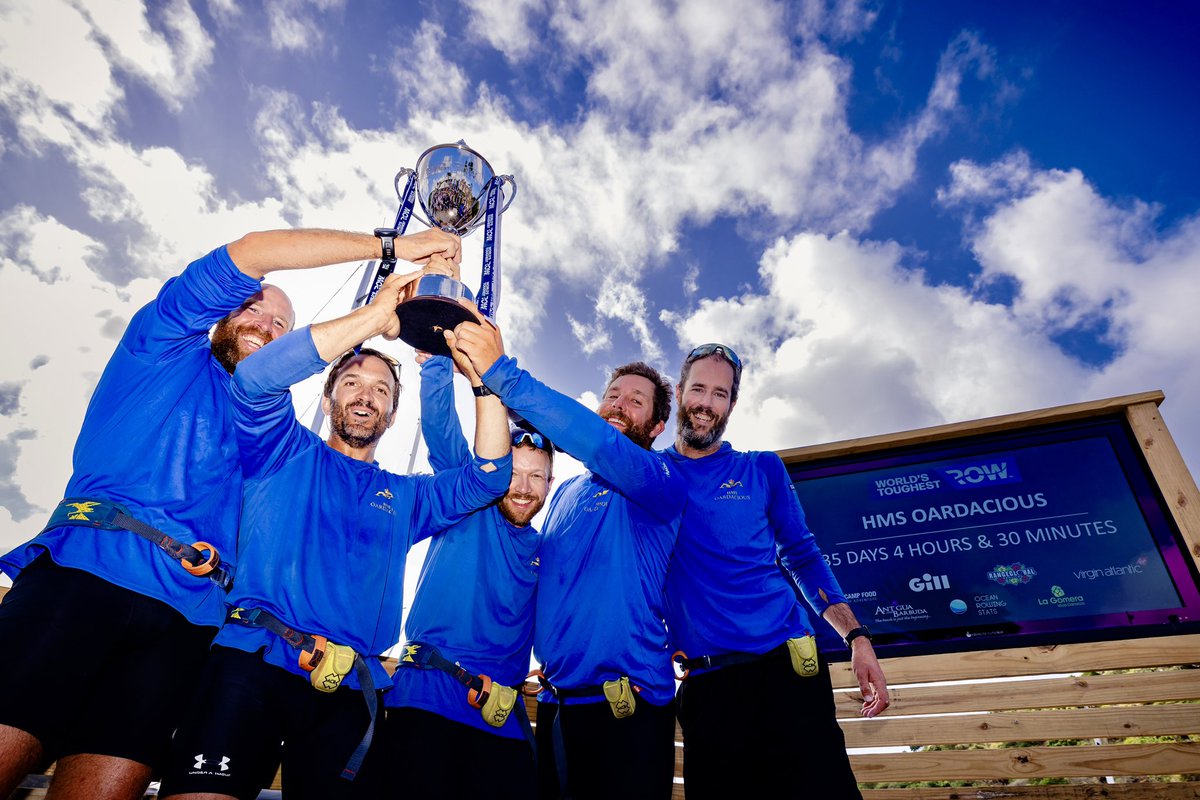 World's Toughest Row (@toughestrow) on Twitter photo 🏆WINNERS of the World’s Toughest Row - Atlantic 2023🏆
Let’s give it up for <a href="/hmsoardacious/">HMS Oardacious Valkyries</a> who crossed the Atlantic Ocean in 35 days 4 hours & 30 minutes💥 🏆WINNERS of the World’s Toughest Row - Atlantic 2023🏆
Let’s give it up for <a href="/hmsoardacious/">HMS Oardacious Valkyries</a> who crossed the Atlantic Ocean in 35 days 4 hours & 30 minutes💥