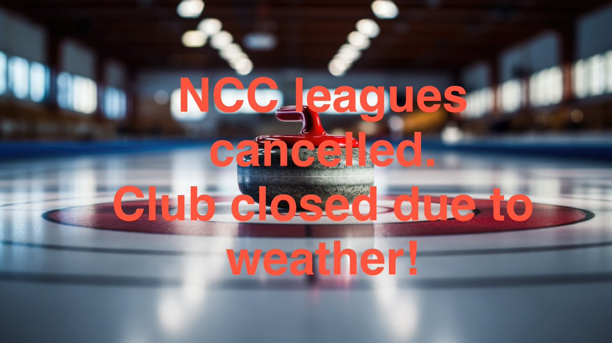 Nanaimo Curling Club is closed today due to weather!  All leagues are cancelled for today, Jan. 17th.
Stay safe &amp; warm!