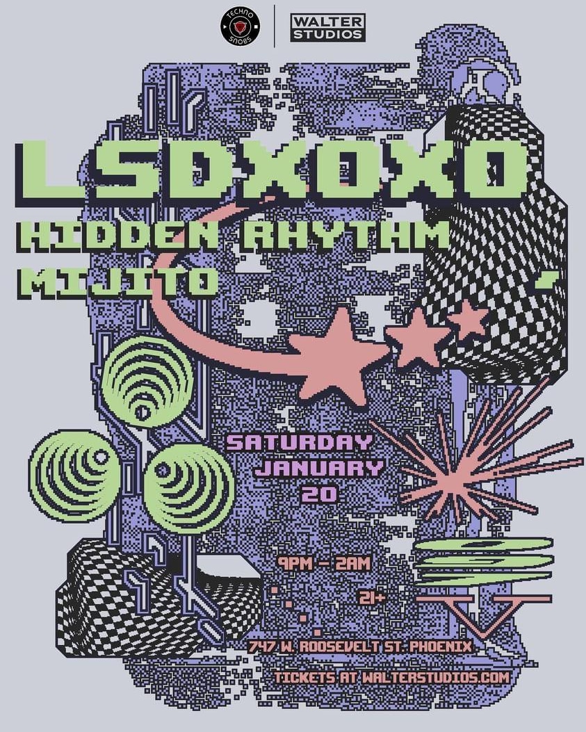SATURDAY NIGHT at #WalterStudios (PHX) // I'm on DJ support for the one and only @LSDXOXO_!  @TECHNOSNOBSPHX #Phoenix #Phx #DowntownPhoenix #PhoenixNights #PhoenixNigjtlife #Techno #House #LSDXOXO