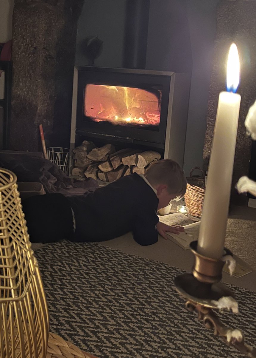 Lemmilymop's tweet photo. #savingsessions with @OctopusEnergy This one enjoying the novelty of reading by candle light!🕯️ https://t.co/Bj3eQmYR4D