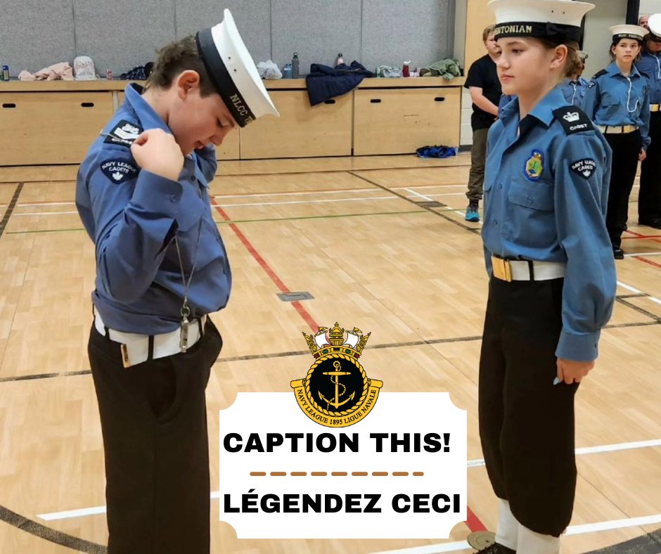 At the Navy League of Canada, our pictures speak louder than words. Kindly give a caption to the image below.
#nlcln75 #captionthisphoto #navy #navyleagueofcanada #Canada #cadets
